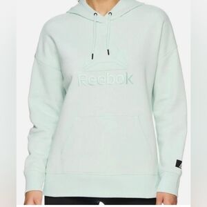 Reebok Pastel Green Hoodie XL Cozy Pullover
